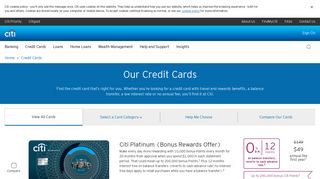 Credit Cards - Offers and Benefits - Citi Australia - Citibank