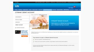 Demat Account - Open a Demat Account Online & Trade in ... - Citibank