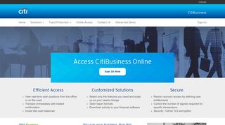 CitiBusiness Online - Citigroup