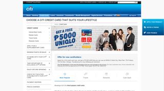 Credit Cards | Apply Now - Citibank Philippines
