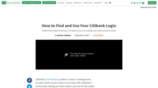 How to Find and Use Your Citibank Login | GOBankingRates