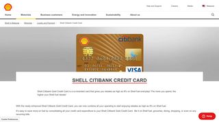 Shell Citibank Credit Card | Shell Malaysia
