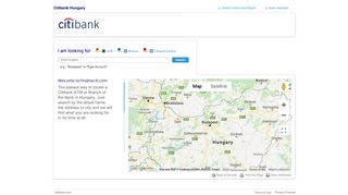 Find My Citi - locate a Citibank ATM or Branch anywhere in Hungary