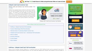 Citibank Credit Card Customer Care Number: 24x7 - CreditMantri