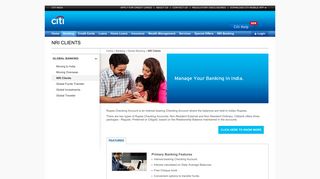 NRI Clients | Citibank India
