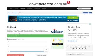 CitiBank down? Current problems and outages. | Downdetector