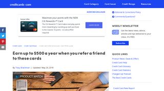 Credit card referral bonuses - Earn $500 a year - CreditCards.com