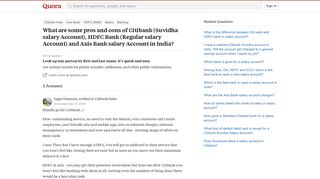 What are some pros and cons of Citibank (Suvidha salary Account ...