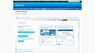 Citibank Thailand - Citibank Online - View statement