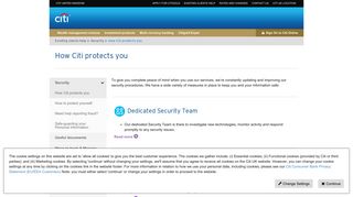 Verification Security & Web Security Helps Protect You - Citi UK