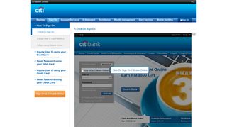 Citibank Online Sign On