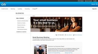 Small Business Banking - Checking, Lines of Credit & Loans - Citibank