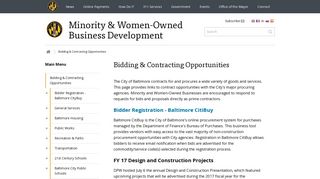 Bidding & Contracting Opportunities | Minority & Women-Owned ...