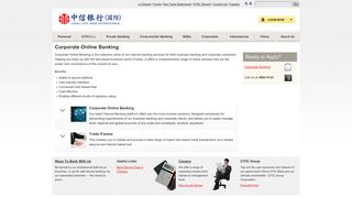 Banking Online — China CITIC Bank International