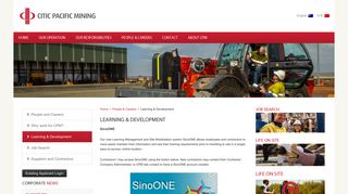 Learning & Development - Citic Pacific Mining