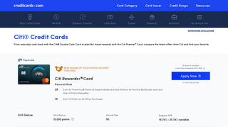 Citi® Credit Cards: Apply Online for Citibank Cards - CreditCards.com