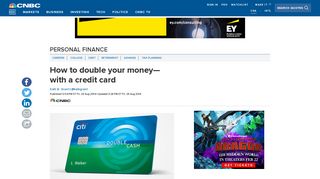 Citi Double Cash offers 2% cash back rewards - CNBC.com