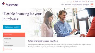 Retail Financing Options Canada | Fairstone Financing