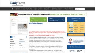 CitiFX Pro Review – Forex Brokers Reviews & Ratings | DailyForex.com