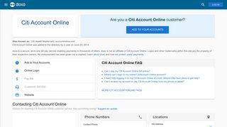 Citi Account Online: Login, Bill Pay, Customer Service and Care Sign-In