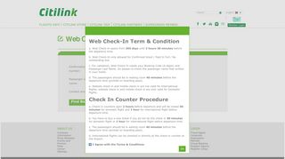 login icon Web Check In - citilink.co.id