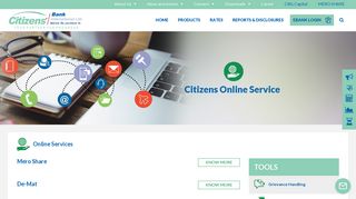 Online Services - Citizens Bank International Limited