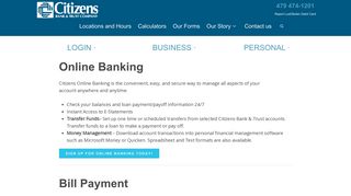 Online Banking – Citizens Bank and Trust