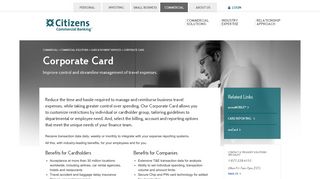 Corporate Cards from Citizens Commercial Banking - Citizens Bank