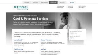 Commercial Card and Payment Solutions from ... - Citizens Bank
