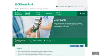 Debit Card | Apply Today and Get Yours | Citizens Bank