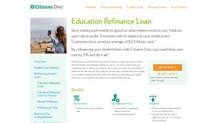 Education Refinance Loan | Citizens One
