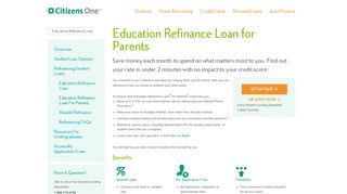 Education Refinance Loan for Parents | Citizens One