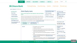 Home Equity Loans - Citizens Bank