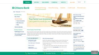 Home Equity Loans & Lines of Credit | Citizens Bank