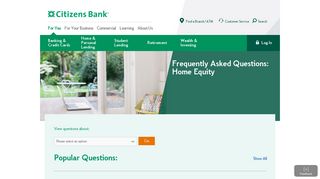 Home Equity FAQs | Citizens Bank