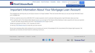 Loan Servicing | First Citizens Bank