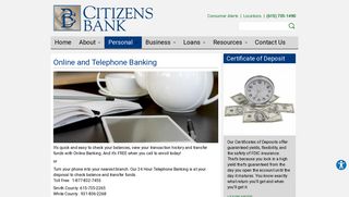 Online and Telephone Banking | Citizens Bank