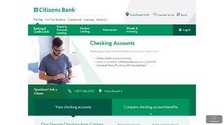 Online Checking Accounts | Open Yours Today | Citizens Bank