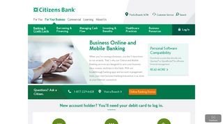 Mobile and Online Business Banking Services | Learn ... - Citizens Bank