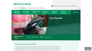 Business Credit Card Benefits | Citizens Bank