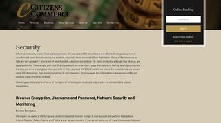 Security - Citizens Commerce