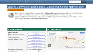 Citizens Commerce National Bank in Versailles Kentucky - 534 ...