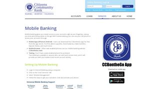 Online Banking - Citizens Community Bank!
