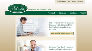Business Ebanking Desktop Deposit - Citizens First Bank