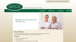 Online Banking - Citizens First Bank