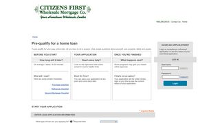 Citizens First Wholesale Mortgage Co.: Apply