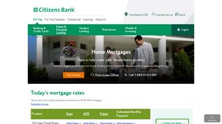 Home Mortgage Rates and Solutions | View Our Offers | Citizens Bank