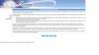 Agent Certification Portal - Citizens Property Insurance