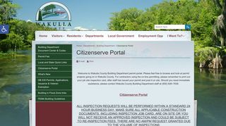Citizenserve Portal - Wakulla County