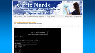 Citrix Access Gateway VPX Setup, Installation and ... - Citrix Nerds